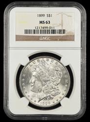 1899 $1 NGC MS 63