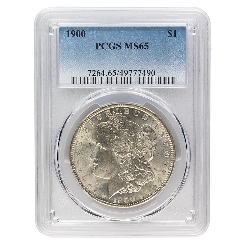 1900 Morgan Dollar, $1 PCGS MS 65