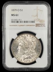 1879 O $1 NGC MS 61