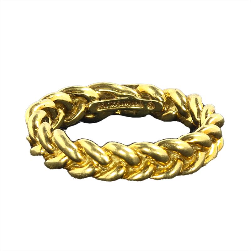 Tiffany & Co. Woven Style Ring 5mm 18k 10.8g 
