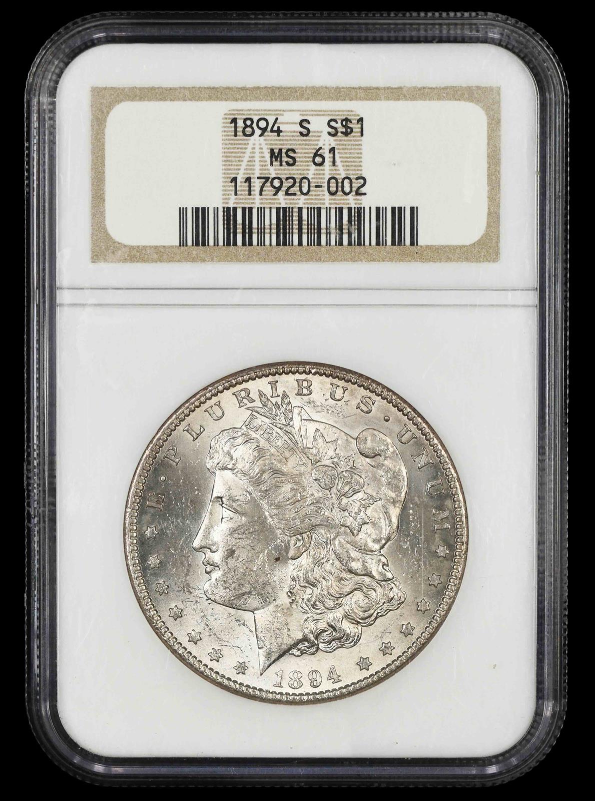1894 S $1 NGC MS 61