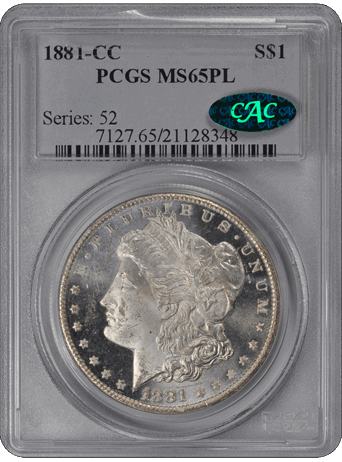 1881-CC Morgan PCGS (CAC) MS65PL 