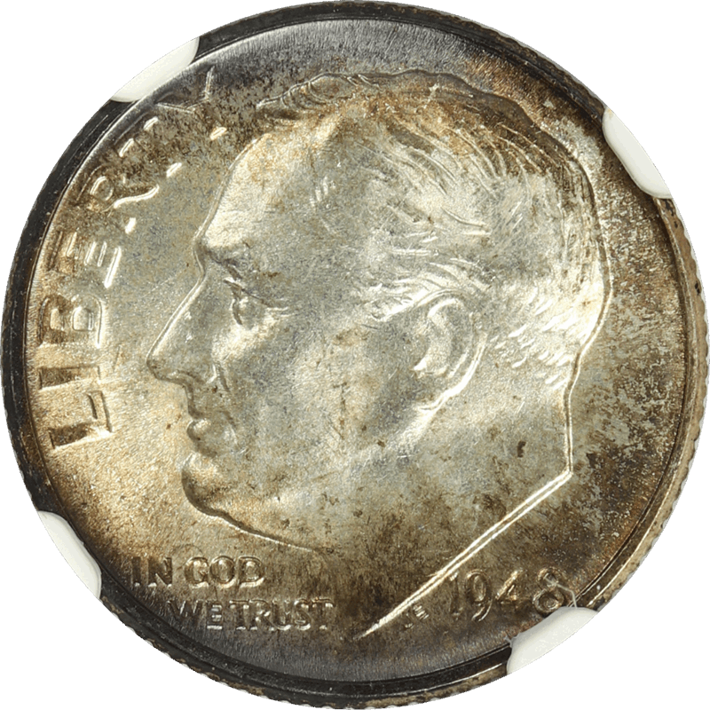 1948  Roosevelt Dime 10c NGC MS 66