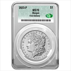 2023-P Morgan Dollar MS70 CAC First Delivery 
