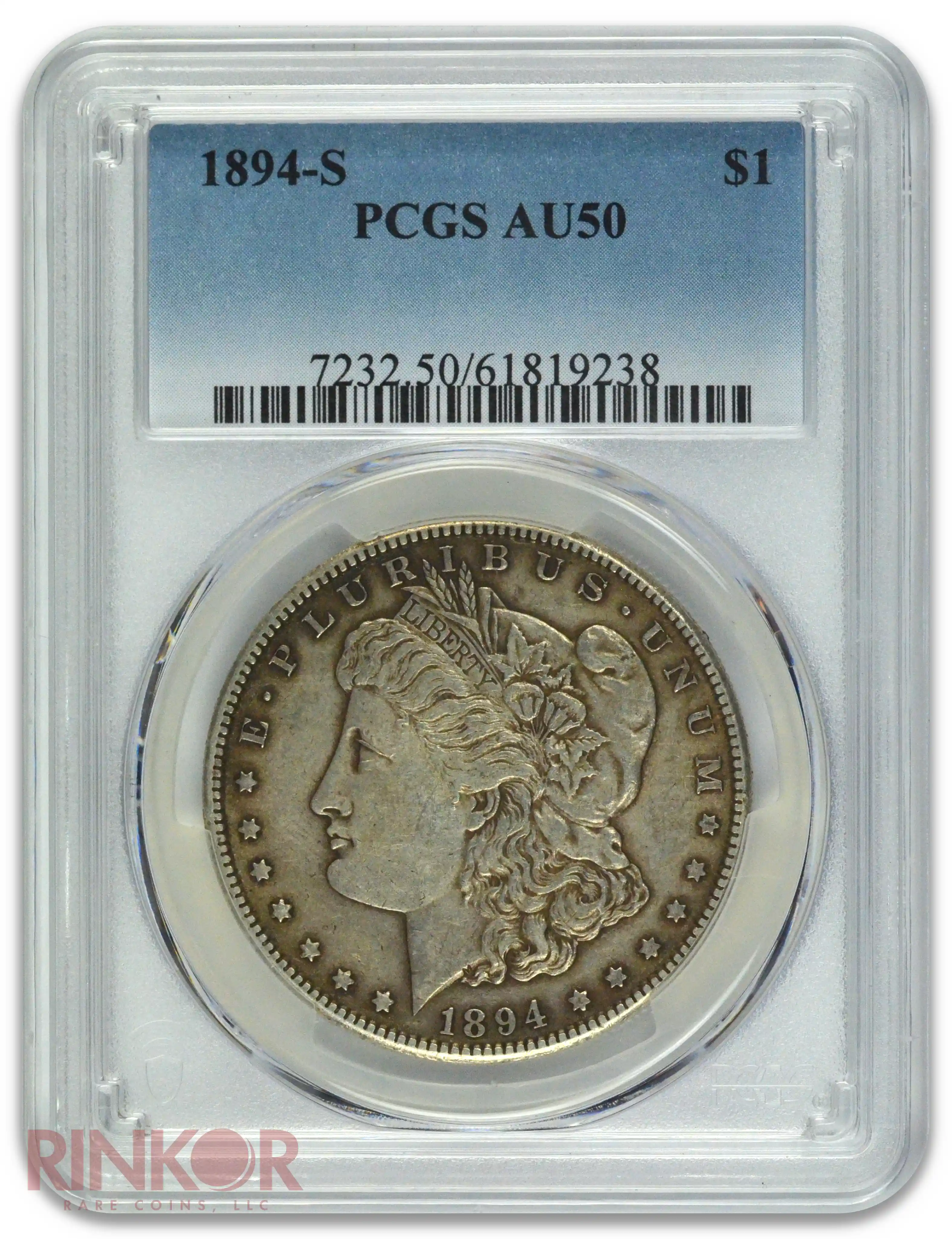 1894-S $1 Morgan Dollar PCGS AU-50