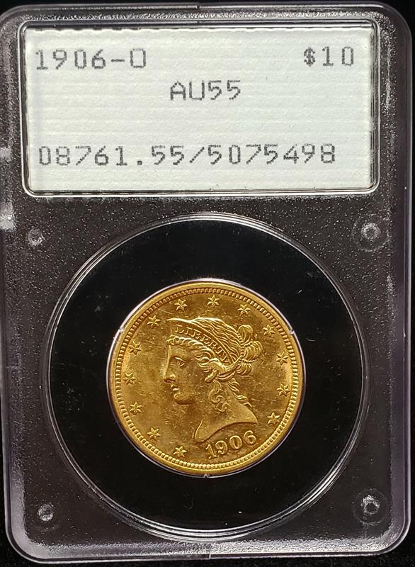 1906-O Liberty Head PCGS AU55 OGH RATTLER