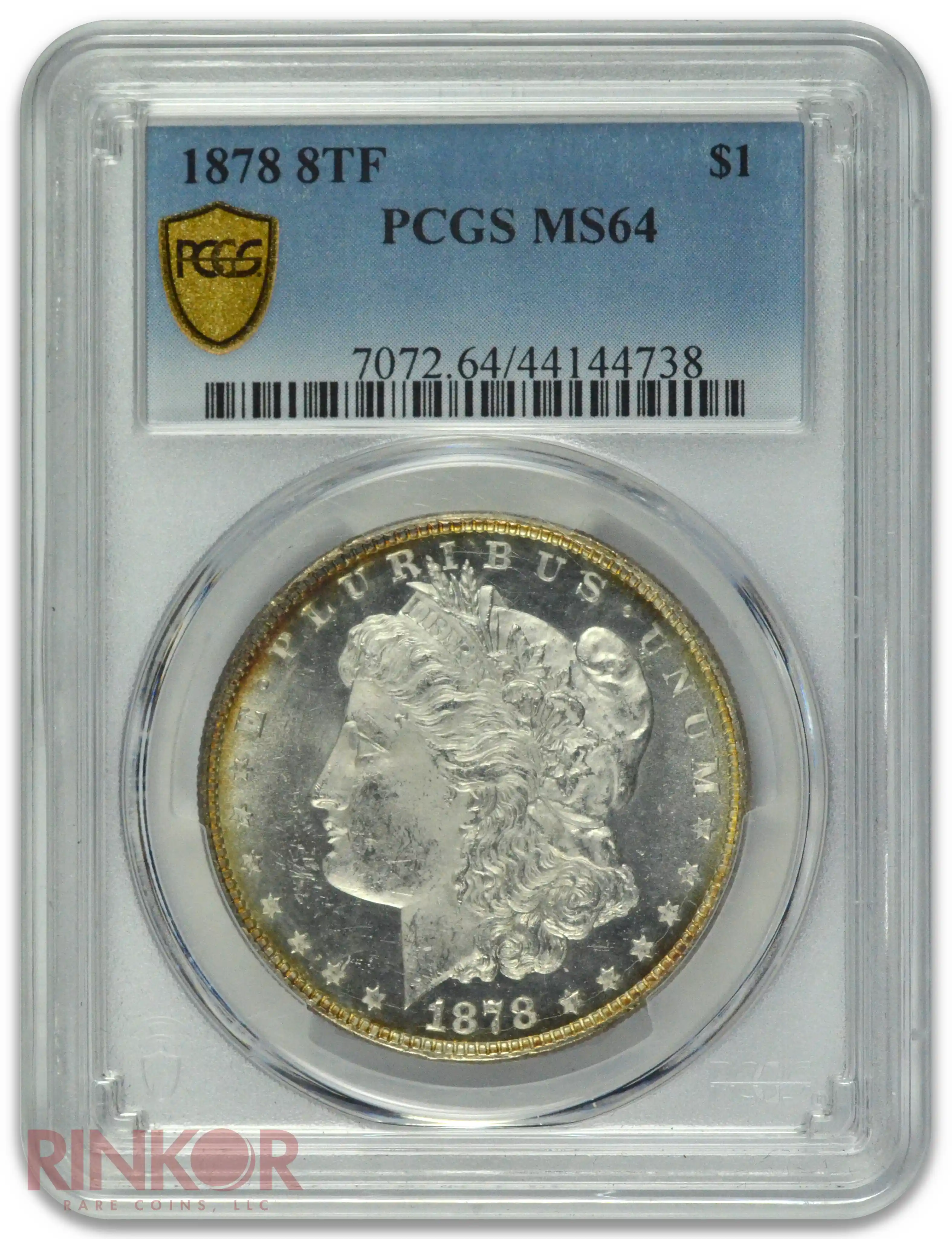 1878 8TF $1 Morgan Dollar PCGS MS 64