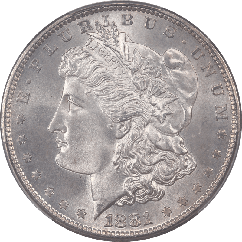1881-S Morgan Silver Dollar $1 PCGS MS67 - Nice Original Look