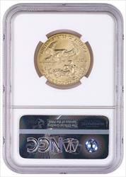 1990 $25 1/2oz.  American Gold Eagle, Brilliant Uncirculated, NGC, Anna Cabral 