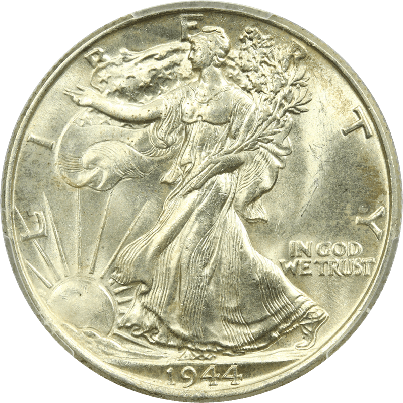 1944 50c Walking Liberty Half Dollar - PCGS MS64 - Nice Coin