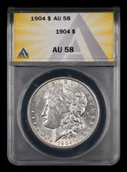 1904 $1 ANACS  AU 58