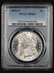1890 O $1 PCGS MS64 MS64