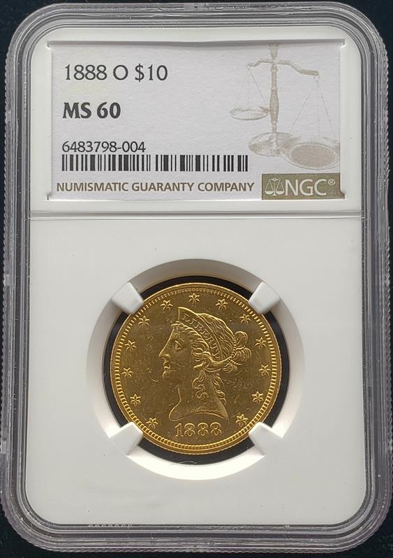 1880-O Liberty Head NGC MS60 