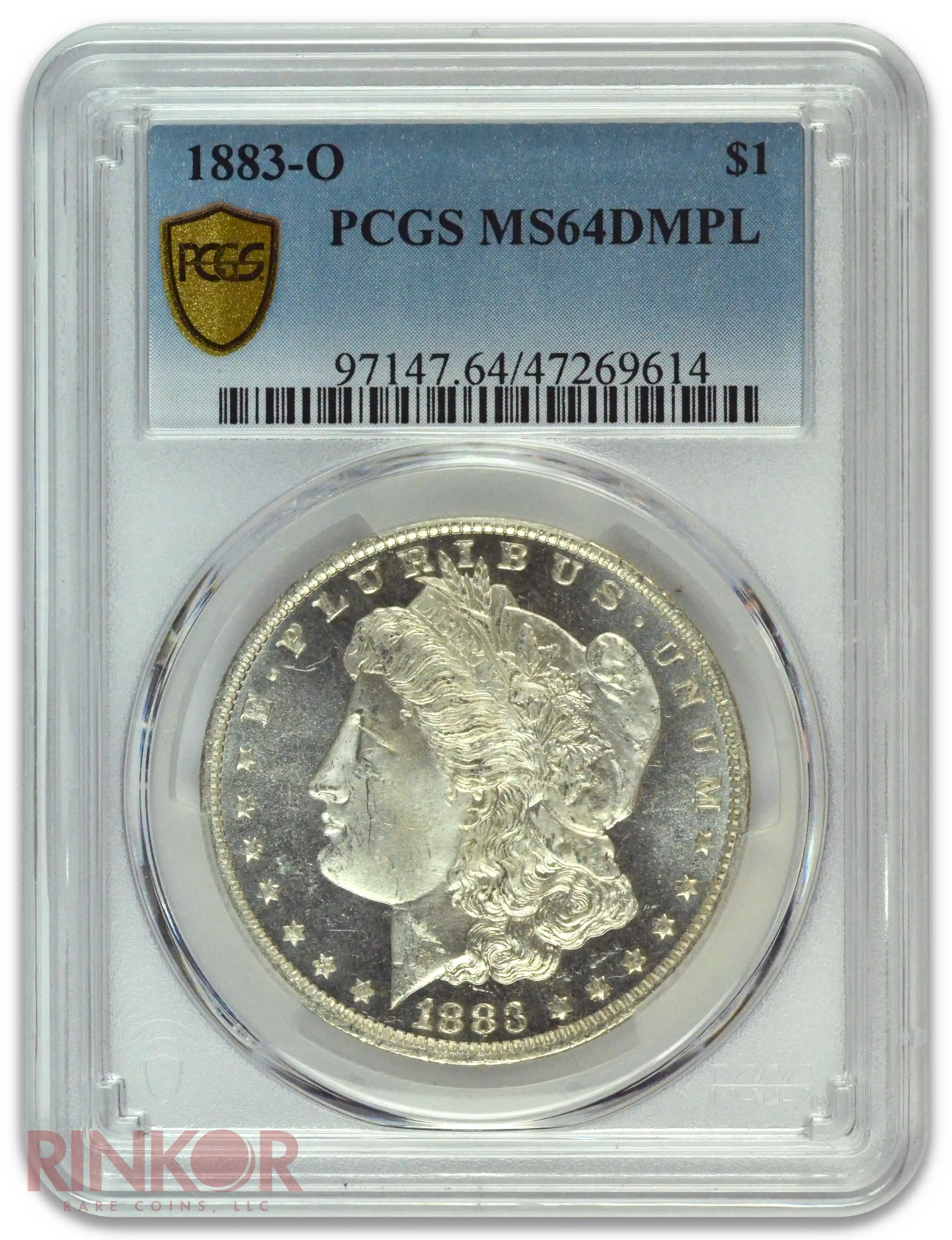 1883-O $1 Morgan Dollar PCGS MS 64 DMPL