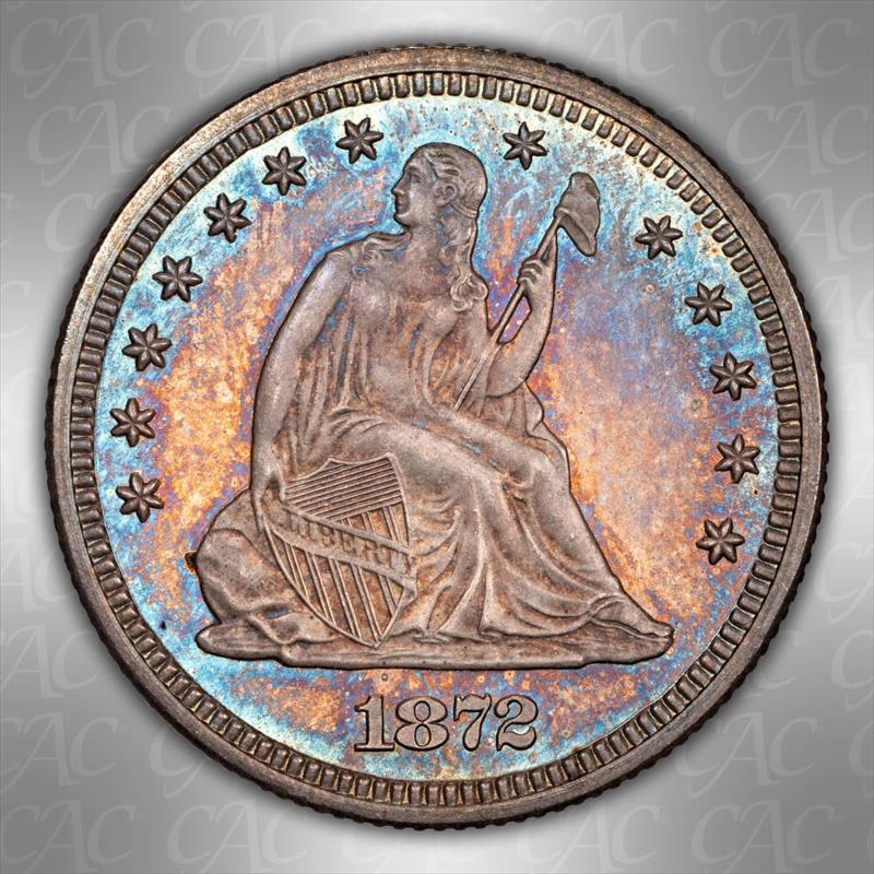 1872 25C CACG PR 66 