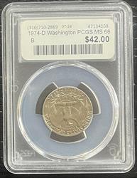 1974-D Washington PCGS MS 66