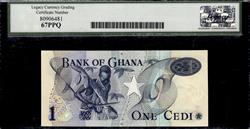 GHANA BANK OF GHANA 1 CEDI 2.1.1976 SUPERB GEM NEW 66PPQ 