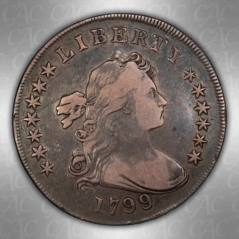 1799/8 13 Stars Reverse $1 CACG VF-20