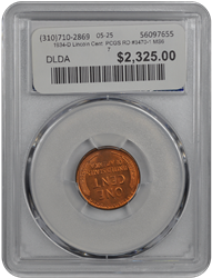 1934-D Lincoln Cent  PCGS RD #3470-1 MS67