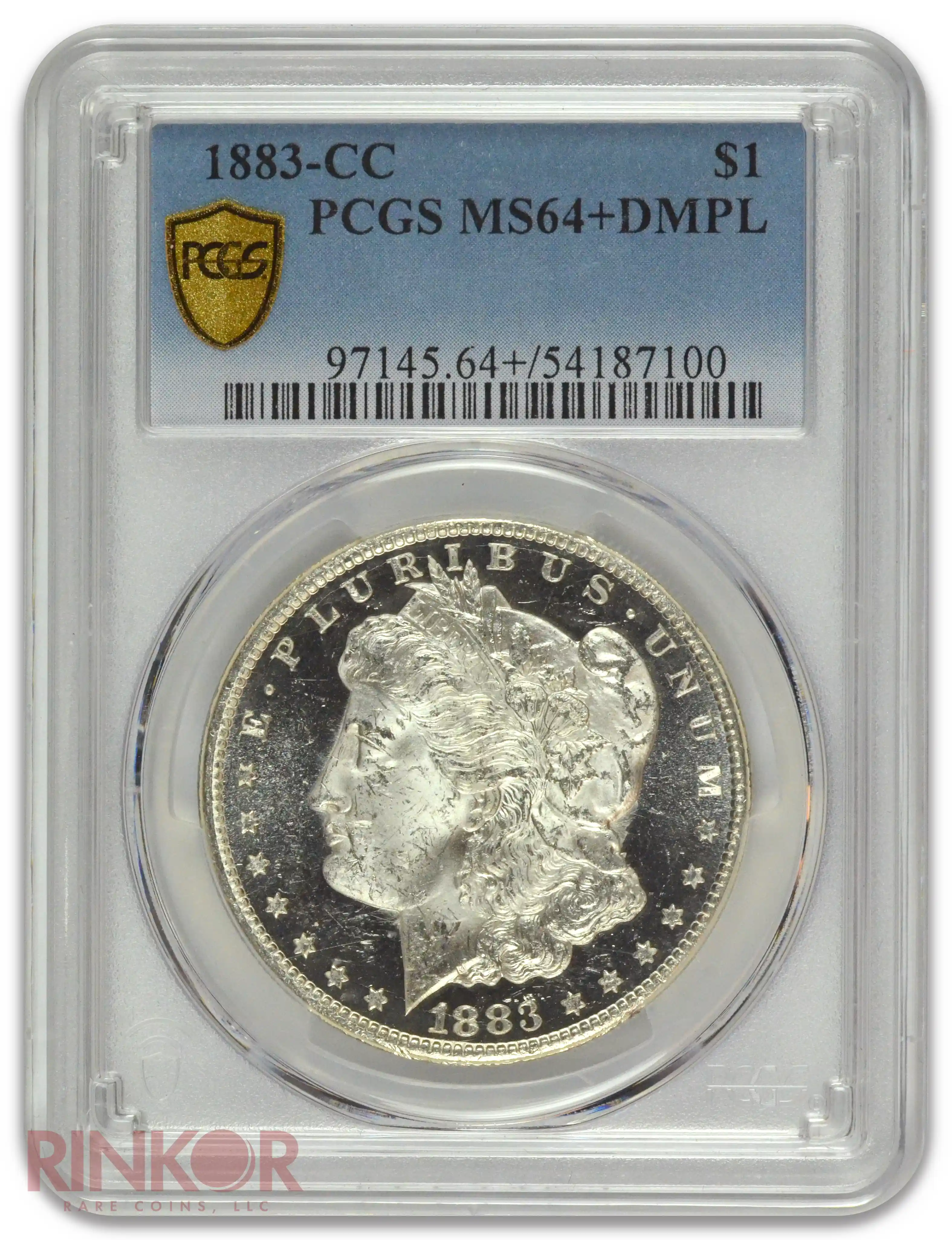 1883-CC $1 Morgan Dollar PCGS MS 64+ DMPL