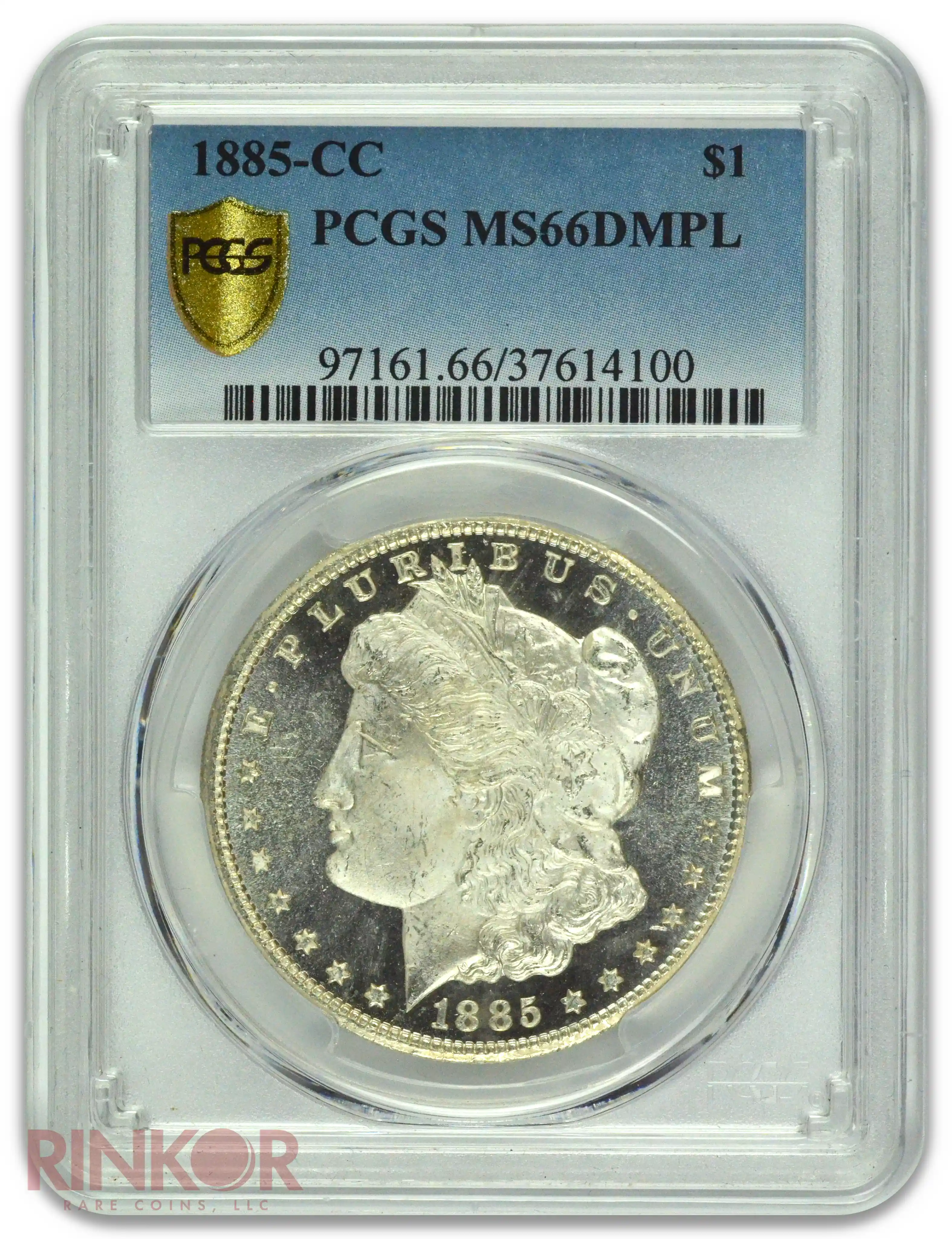 1885-CC $1 Morgan Dollar PCGS MS 66 DMPL