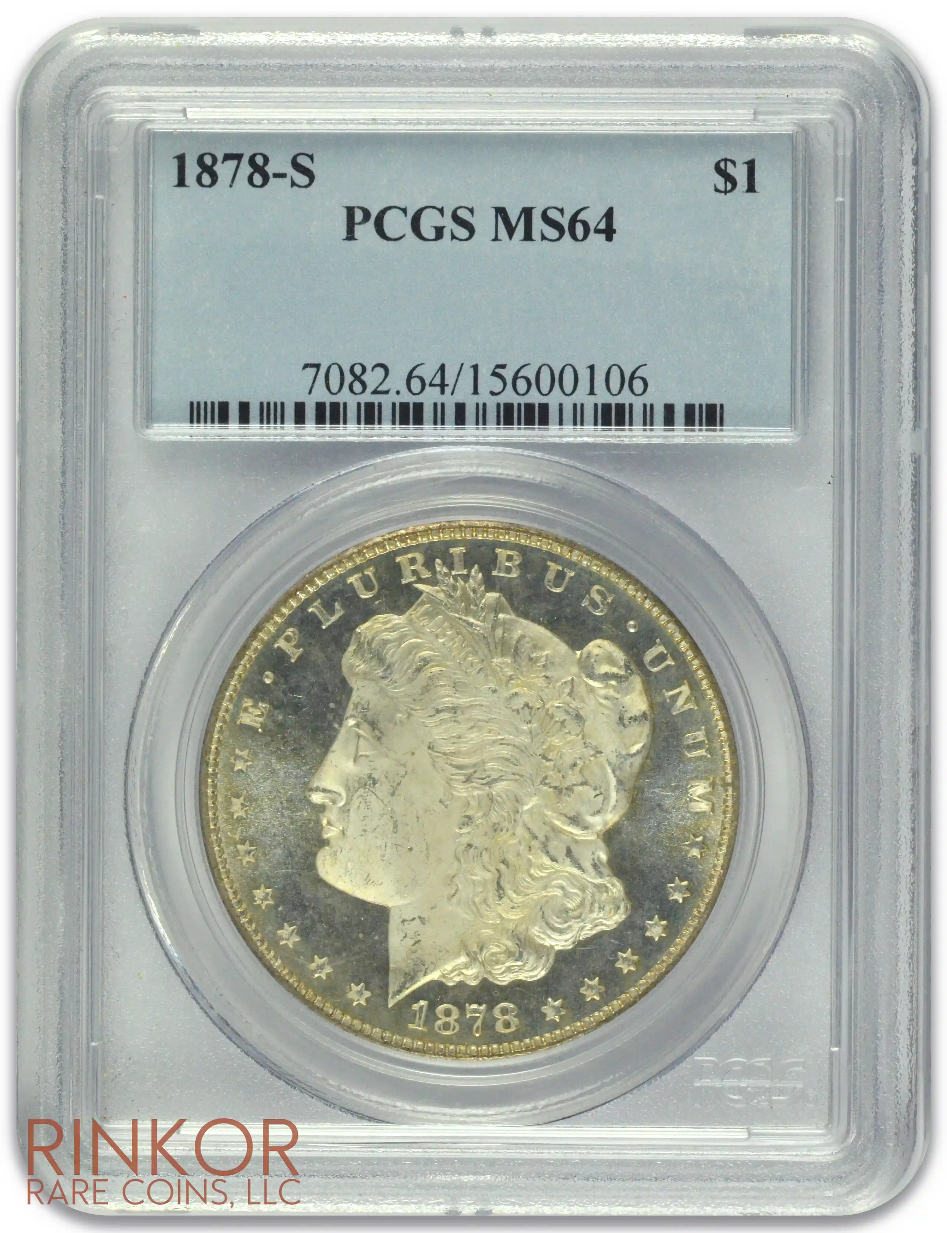 1878-S $1 PCGS MS 64