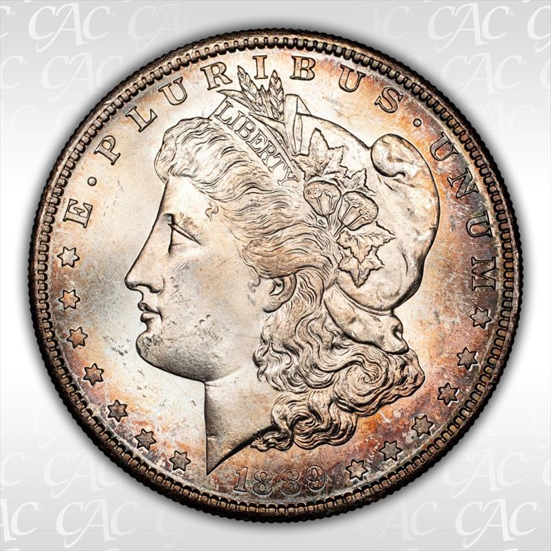 1889-S $1 CACG MS 64+