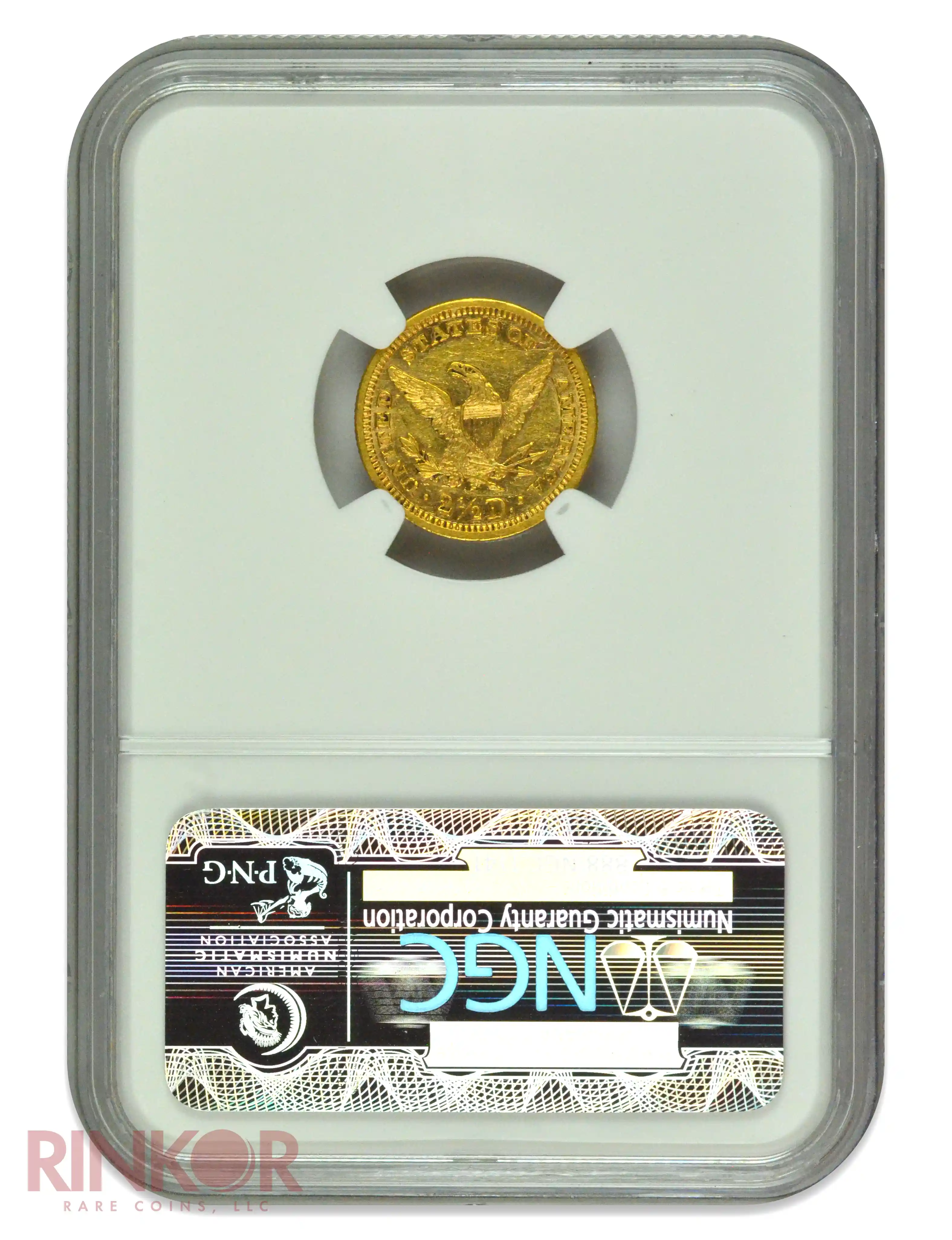 1883 $2.50 Liberty Head NGC AU-58