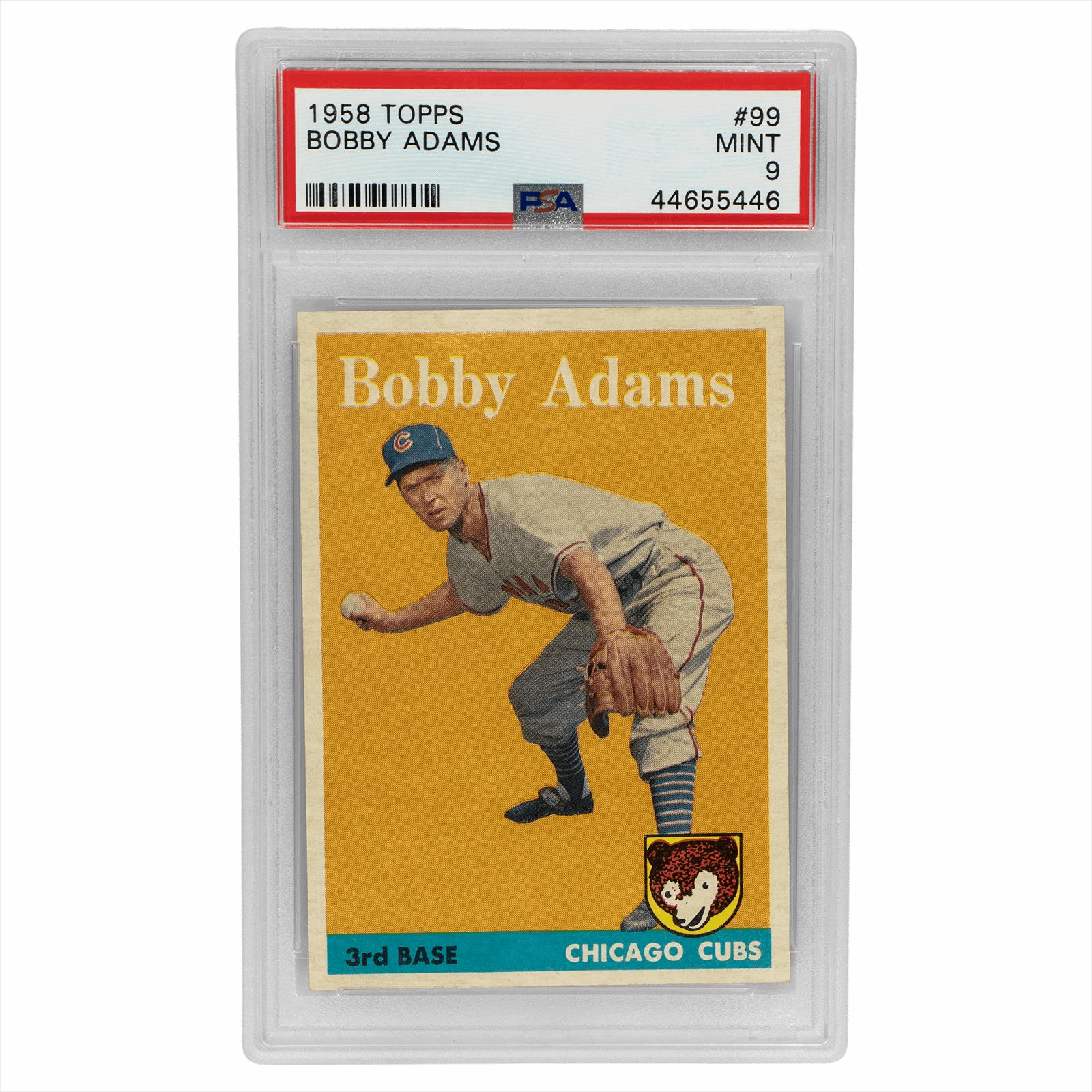 1958 Topps Bobby Adams #99 PSA MINT 9 