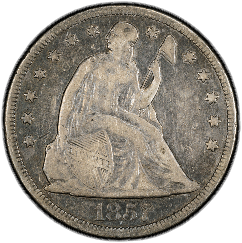 1857 $1 PCGS F15 