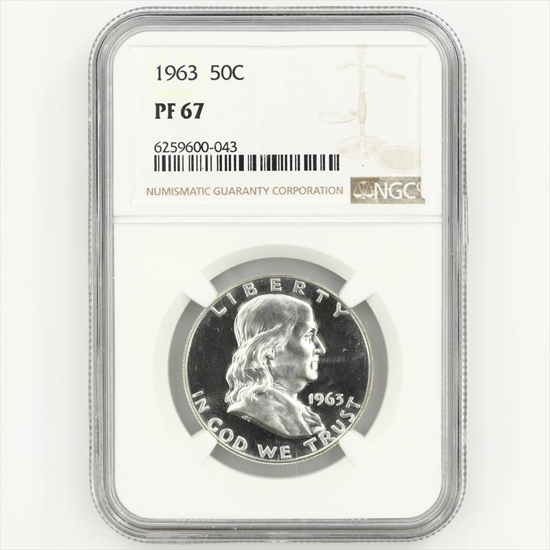 1963 Proof Franklin Half Dollar 50C NGC PF67