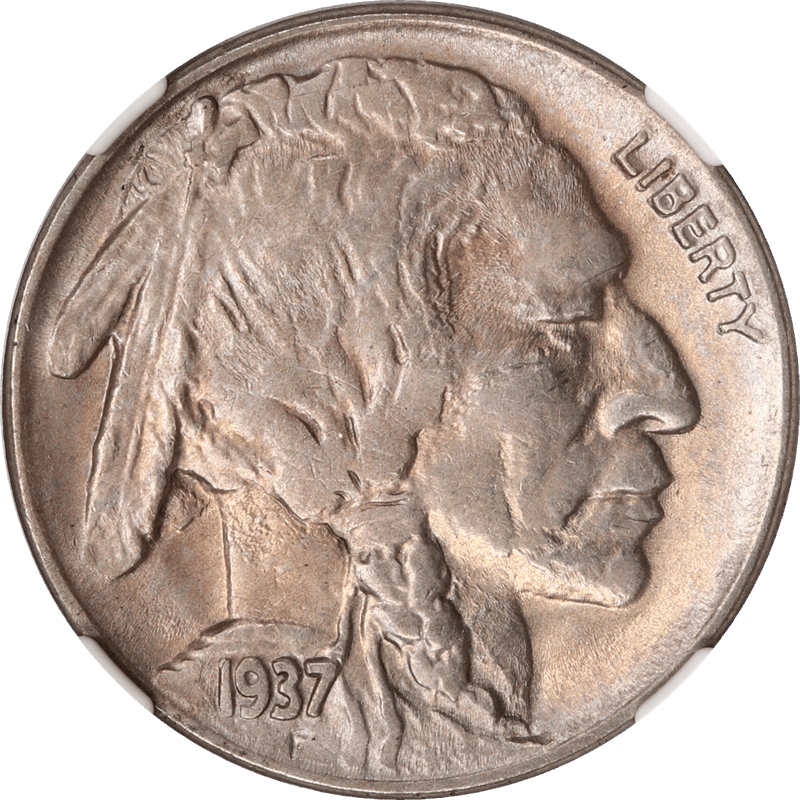 1937-D  Buffalo Nickel Three Legged Buffalo Variety 5c, NGC MS 61 - Nice Original Coin