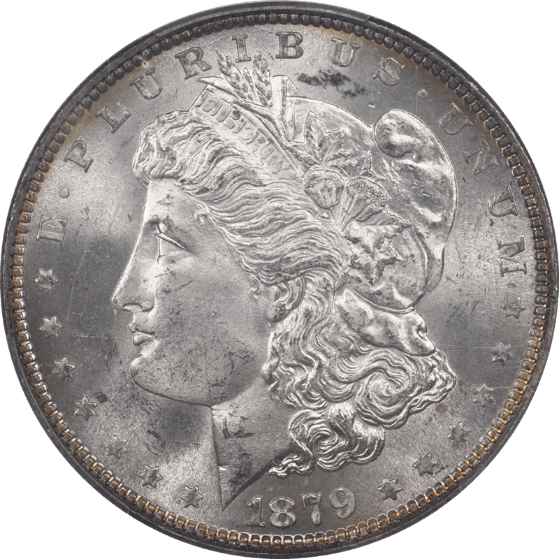 1879 Morgan Silver Dollar $1 PCGS MS64  - Nice Rim Toning 