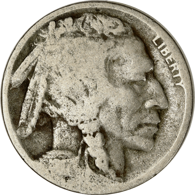 1917-D Buffalo Nickel 5c,  Circulated Good