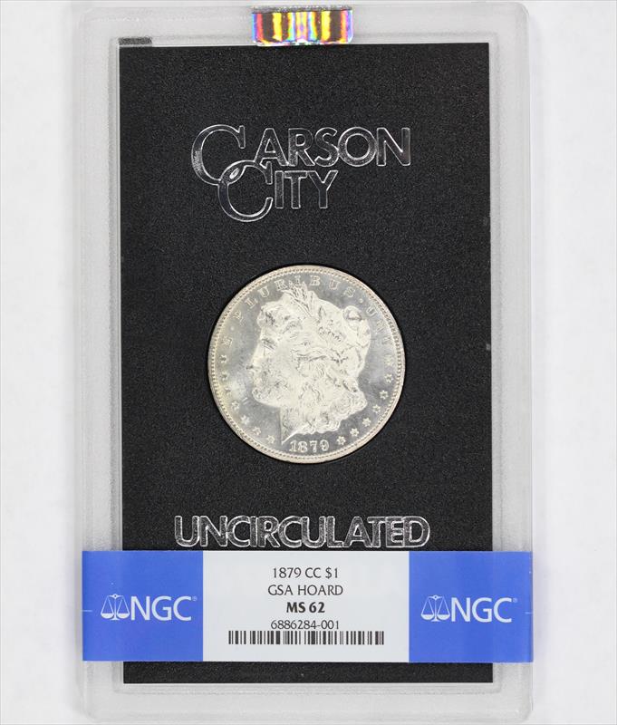 1879-CC $1Morgan Silver Dollar - NGC MS62 - GSA - Key Date / Tough Coin
