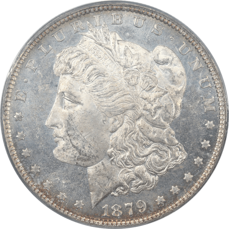 1879 Morgan Silver Dollar $1 PCGS MS62DMPL - Nice Lustrous Coin