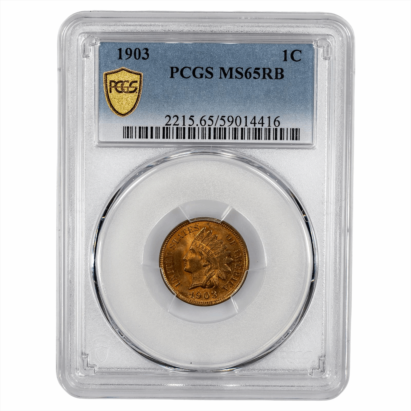 1903 Indian Head Cent 1C PCGS MS 65 RB