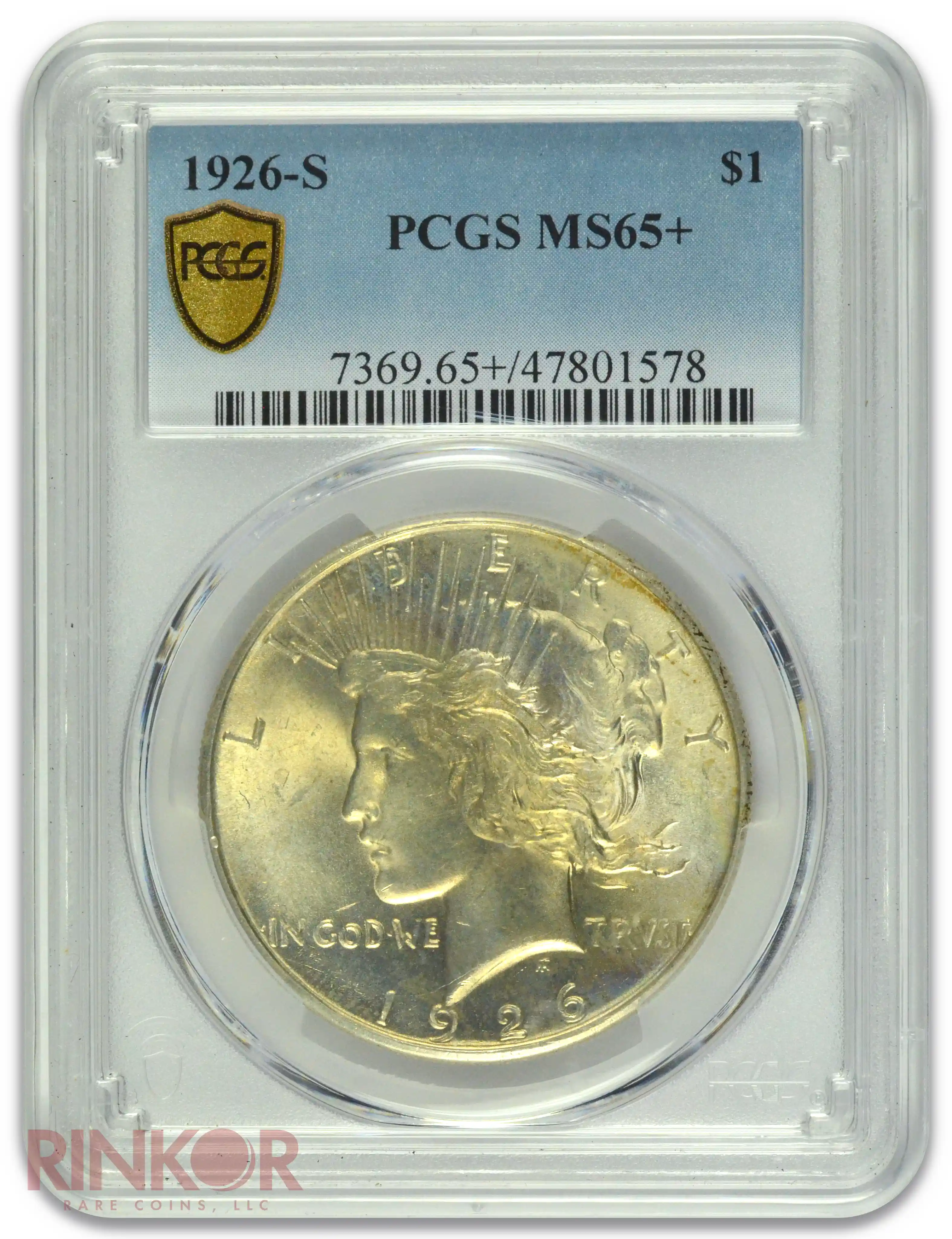 1926-S $1 PCGS MS 65+