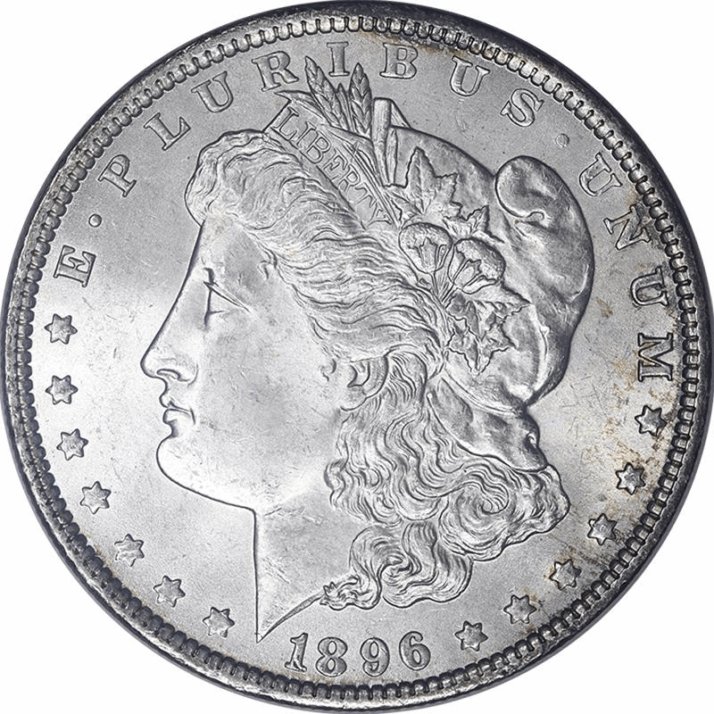 1896 Morgan Silver Dollar $1  Uncirculated - Nice Original Coin 