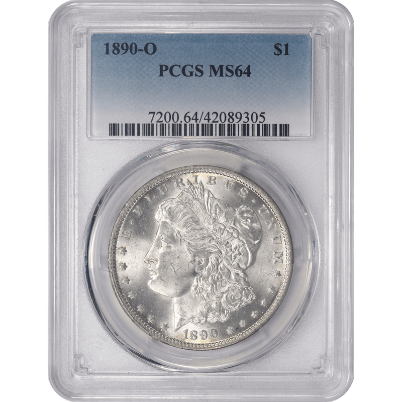 1890-O Morgan Silver Dollar PCGS MS64 