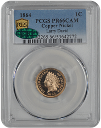 1864 Indian Head PCGS CAC CAM 66