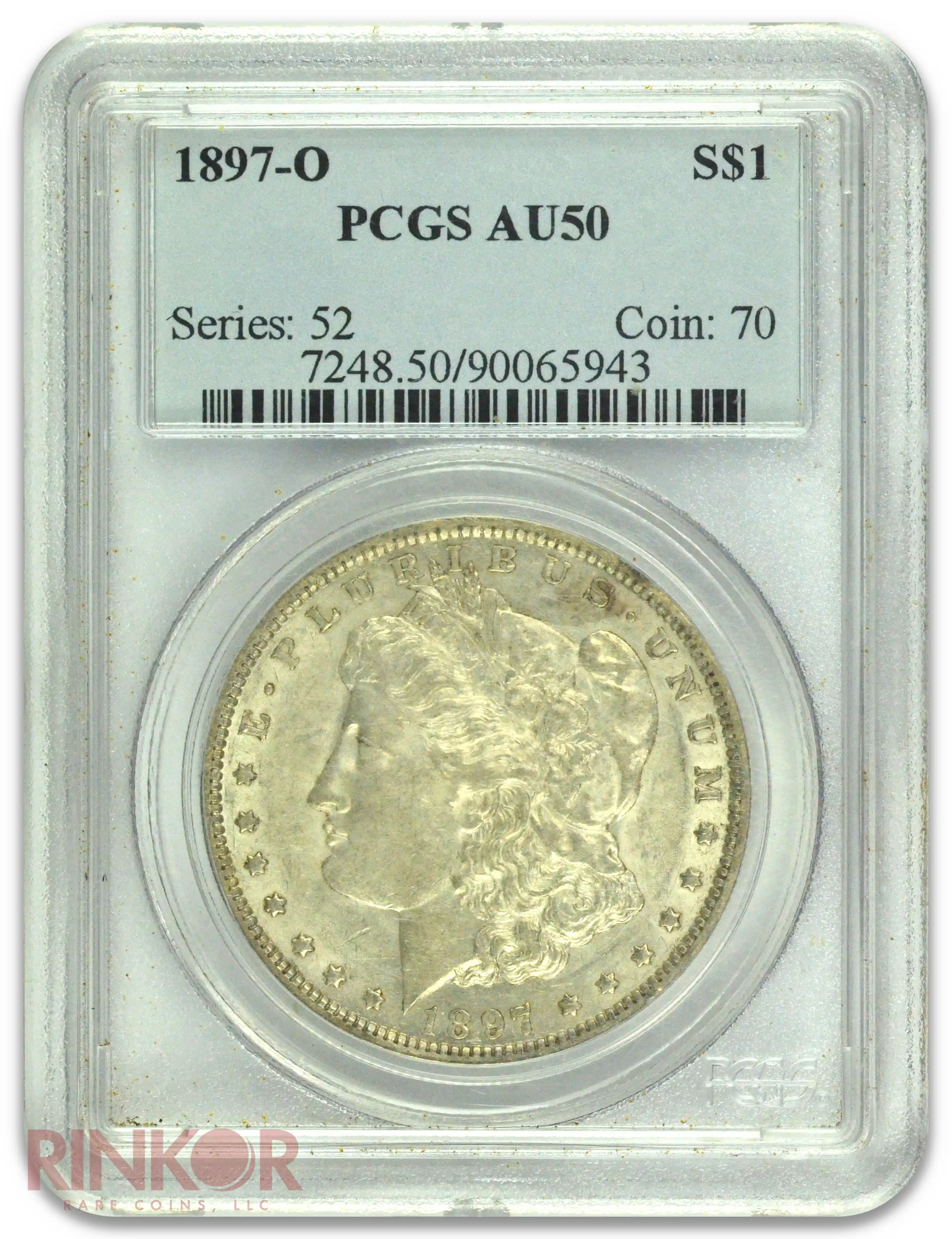1897-O $1 Morgan Dollar PCGS AU-50 
