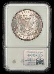 1890 O $1 NGC MS 63
