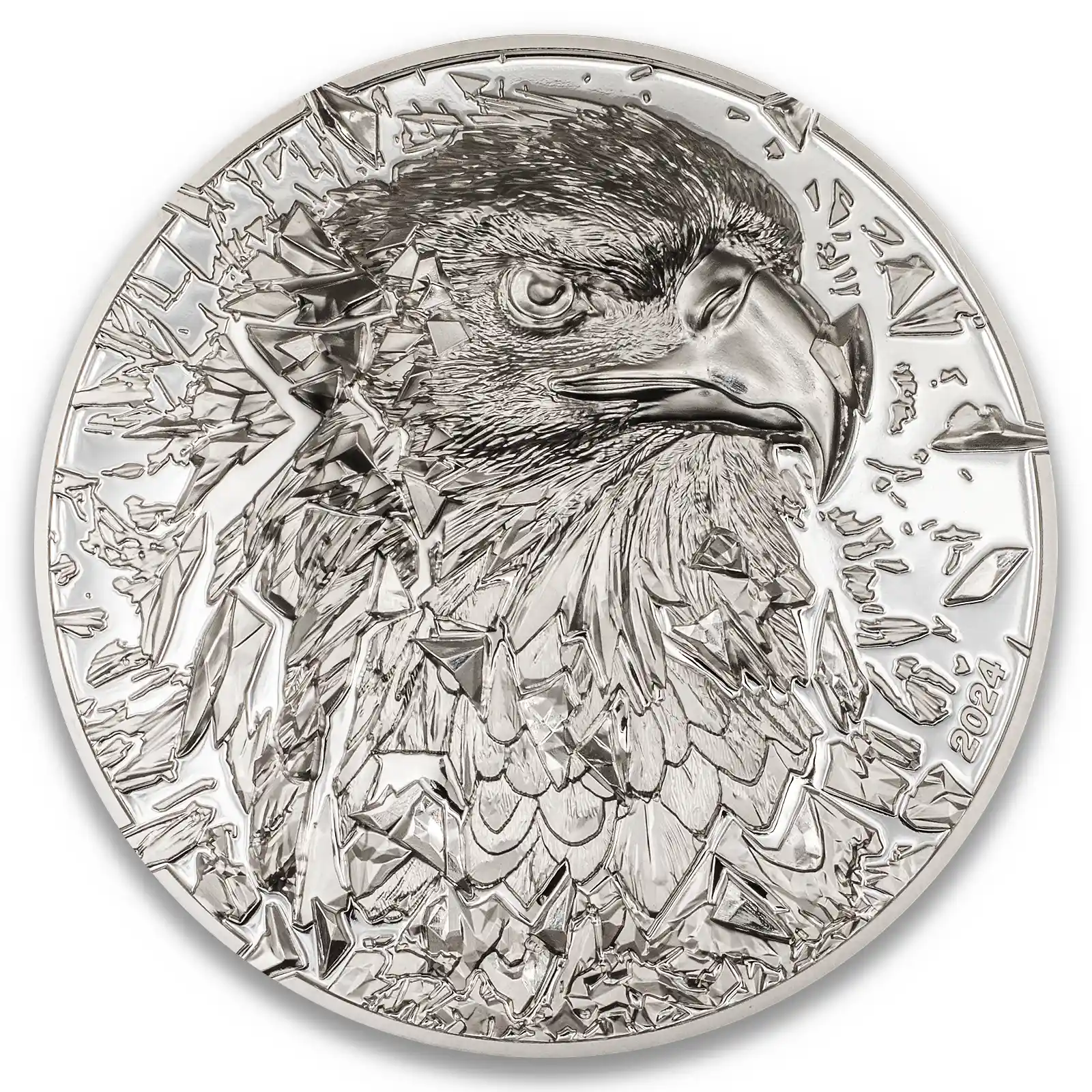 2024 Cook Islands Silver Burst - Bald Eagle 3oz Silver Coin Ultra High Relief