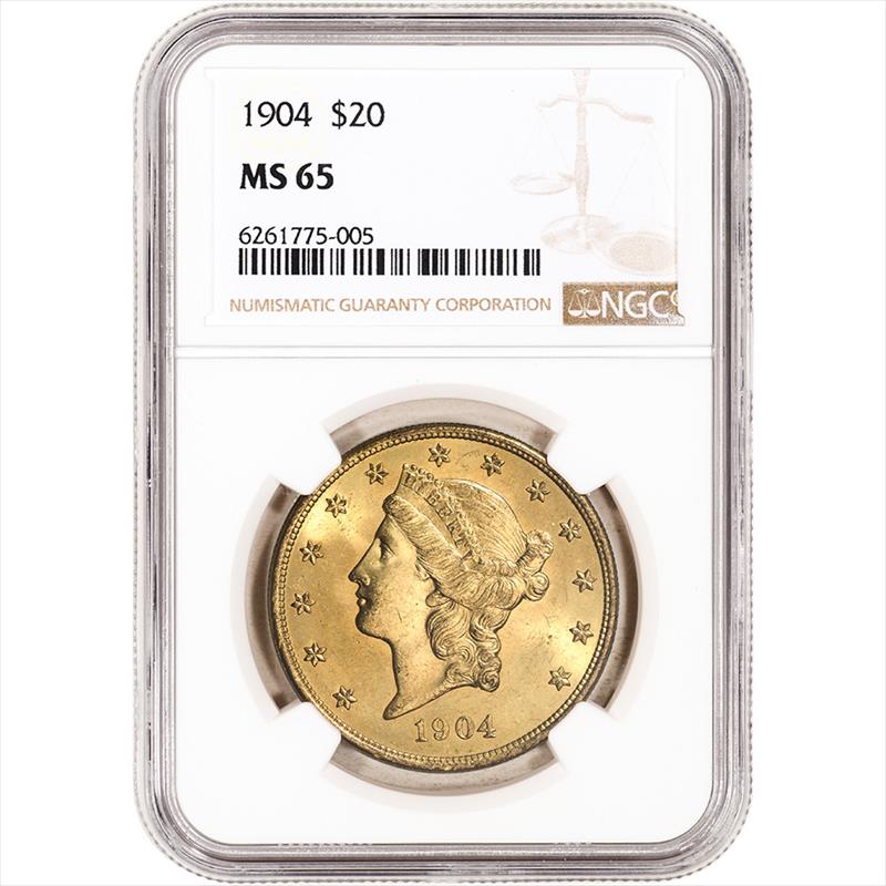 $20 Liberty Head Gold MS65 (Date Varies) 