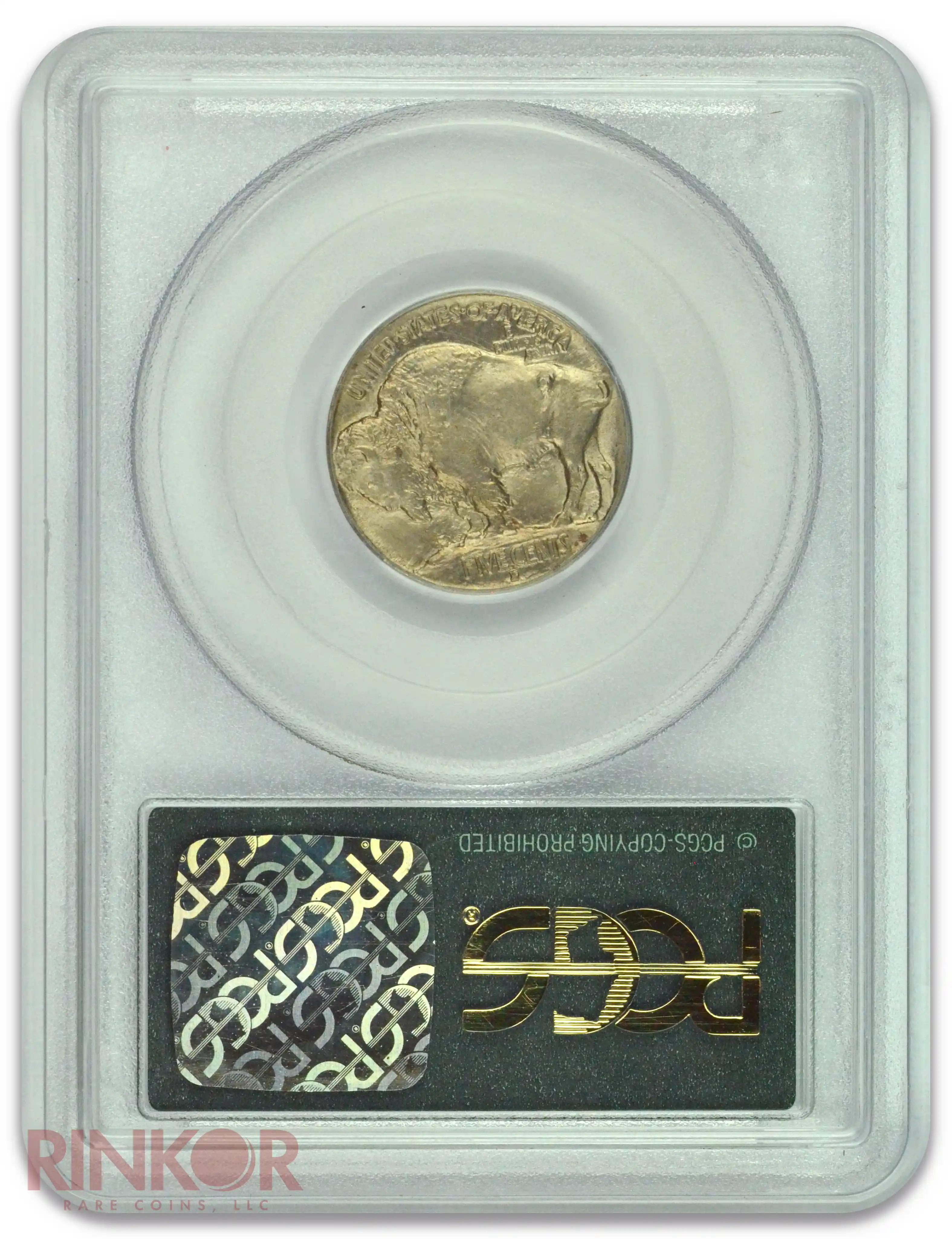 1913-D Type 1 Buffalo Nickel PCGS Reverse
