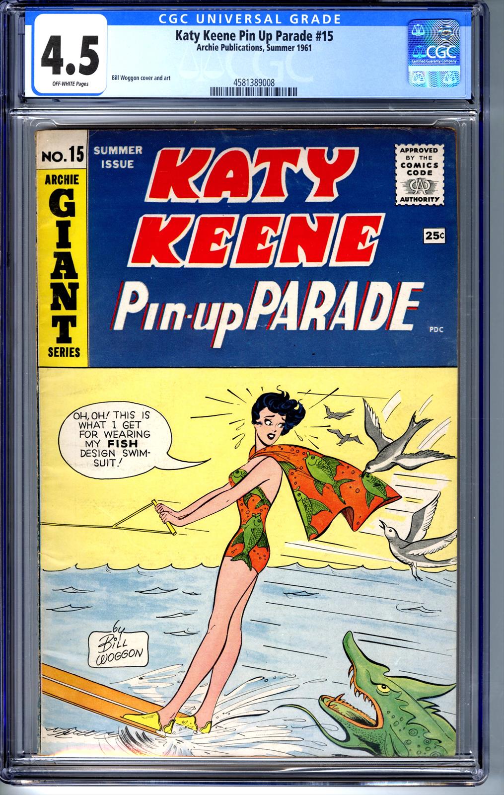 Katy Keene Pin Up Parade #15 CGC 4.5 4.5