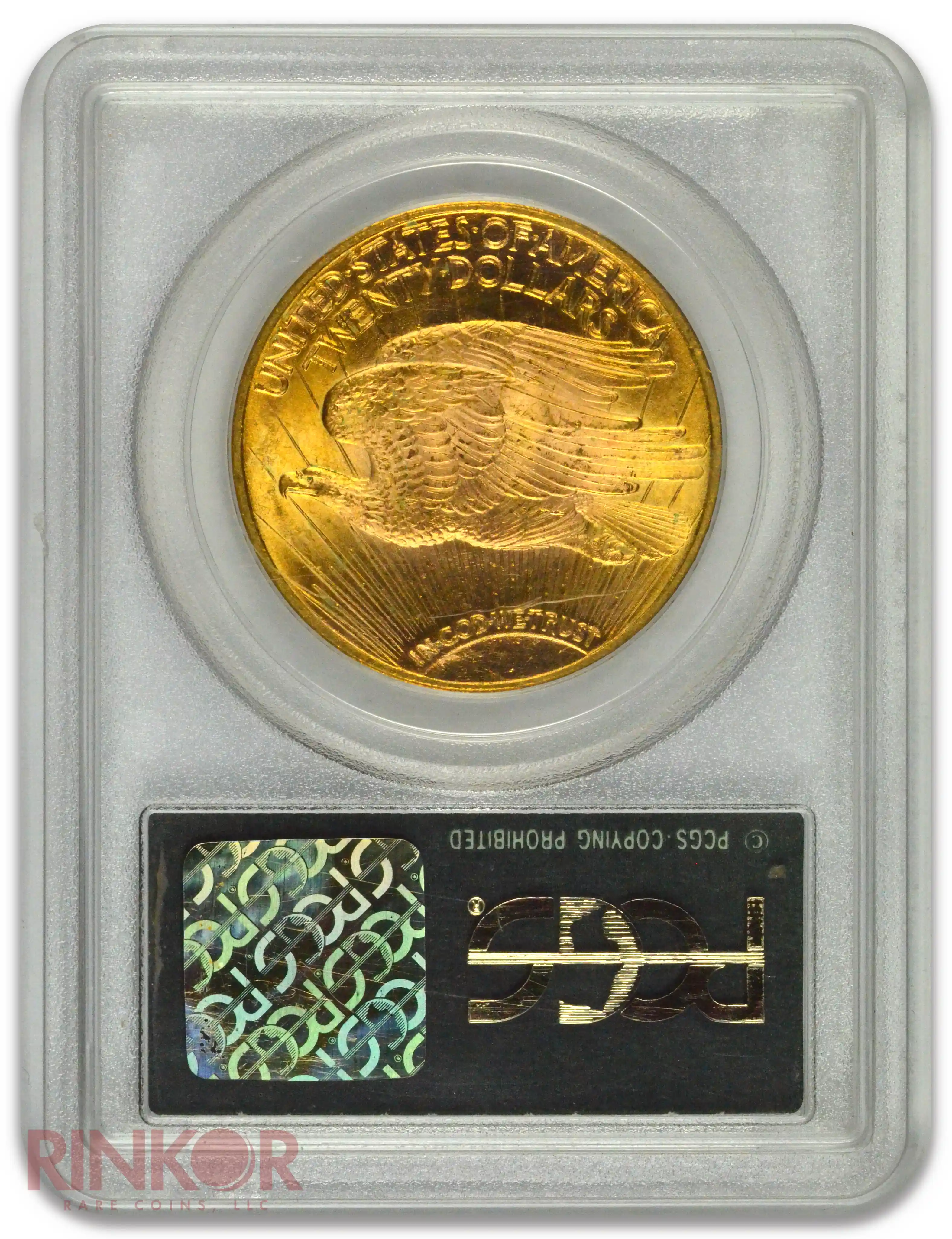 1924 Saint Gaudens $20 PCGS Reverse