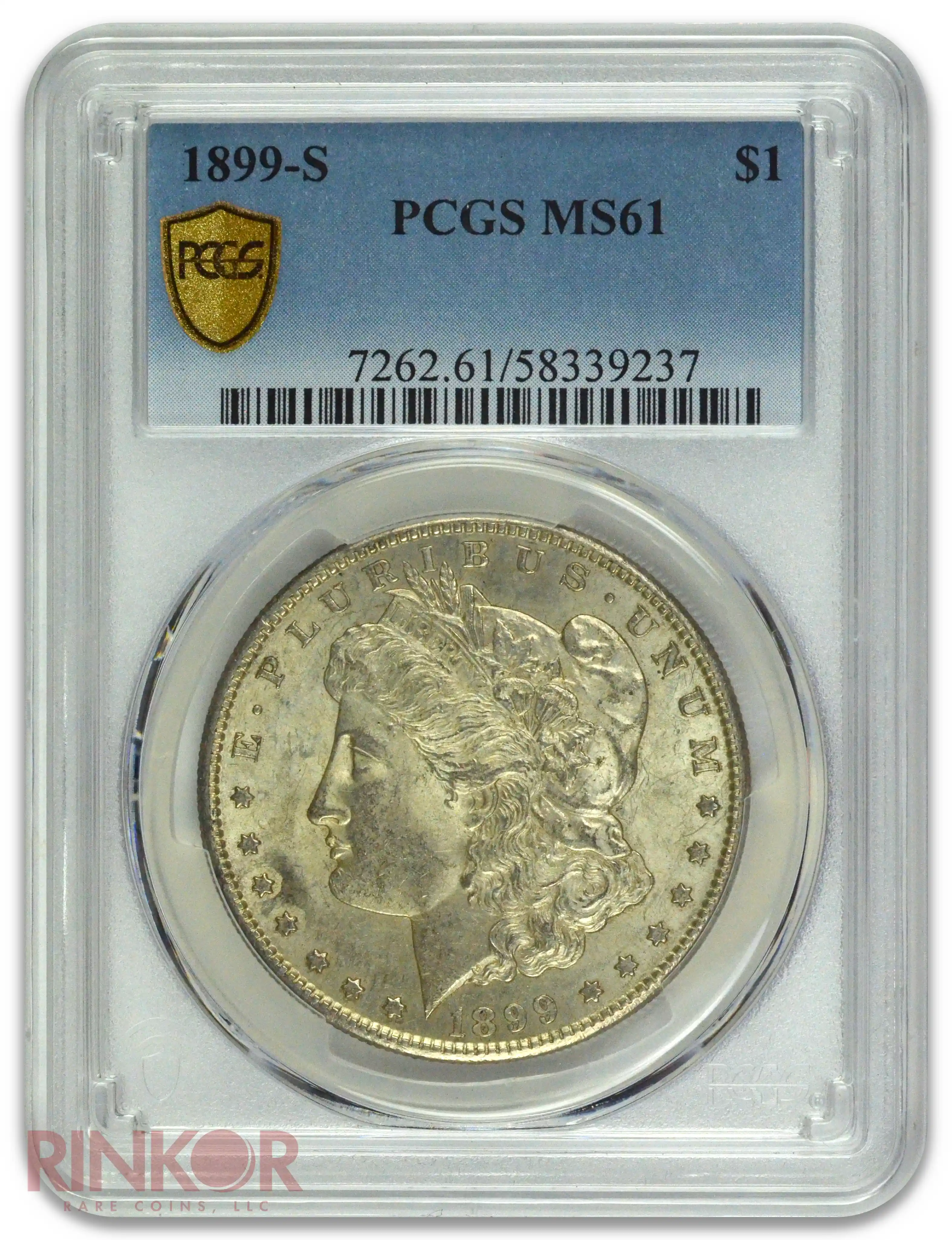 1899-S $1 Morgan Dollar PCGS MS 61