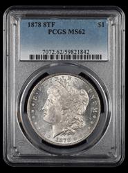 1878 8TF $1 PCGS MS 62